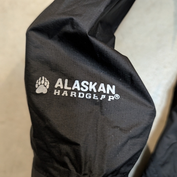 Alaskan Hardgear Men's 3XL 40 Mile Black Rain Jacket Hooded Full Zip - Picture 4 of 10